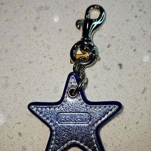 Coach star key chain